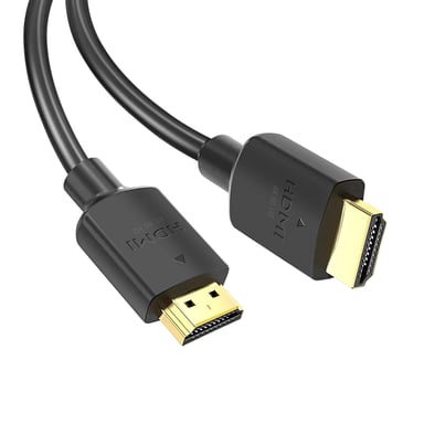 Swissten Cable HDMI 2.0 4K 60Hz TV, oro, 1m Negro