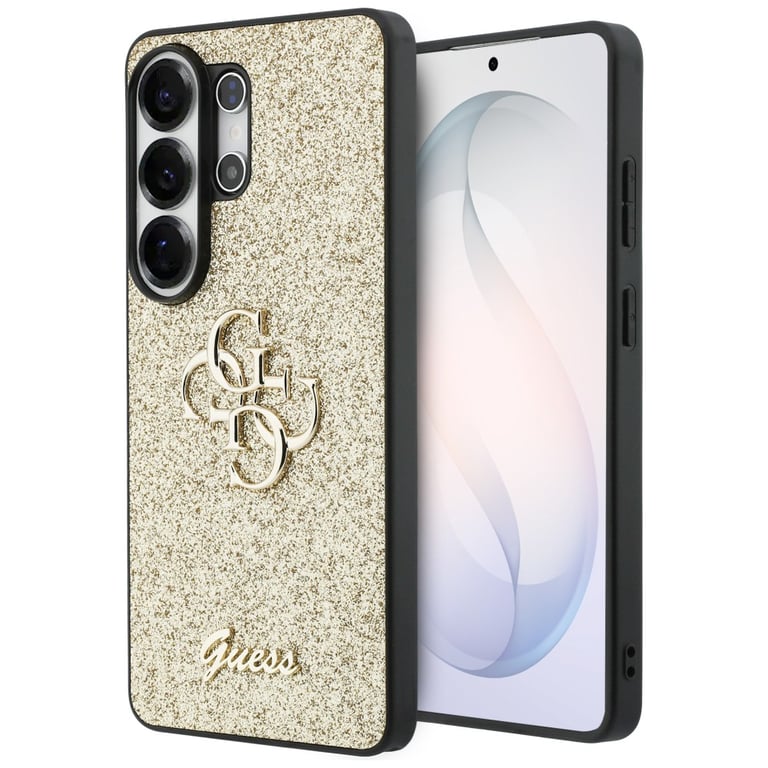 Guess Étui Fixed Glitter Big 4G Metal Logo pour Samsung Galaxy S26 Ultra