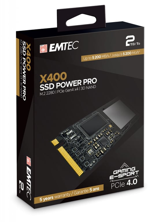Emtec X400 .2 PCI Express 4.0 NVMe 3D NAND Neuf - vue 2