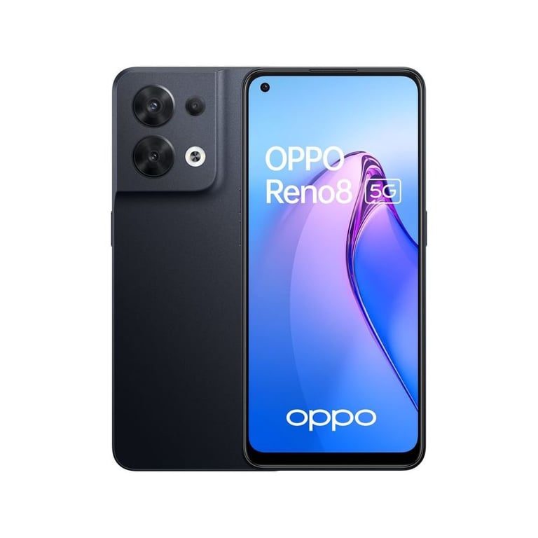 OPPO Reno 8 16,3 cm (6.43") Double SIM Android 12 5G USB Type-C 8 Go 256 Go  4500 mAh Noir