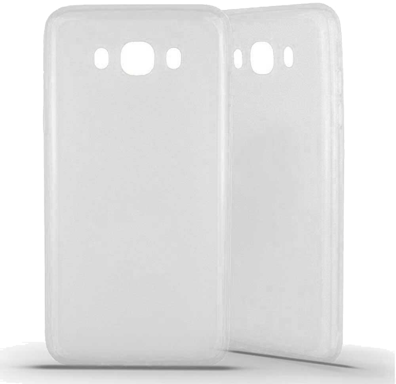 Coque silicone unie compatible Givré Translucide Samsung Galaxy J7 2016
