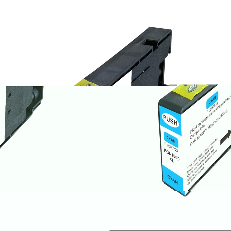 Cartouche compatible Canon PGI 1500XL C Cyan - vue 3