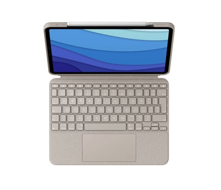 Logitech Clavier et trackpad - Combo Touch - Sable - iPad Pro 11 pouces - Sans fil Beige - vue 4