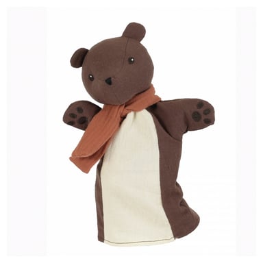 Títere Oso de Algodón Doble Gasa - Ideal para Cuentos Mágicos