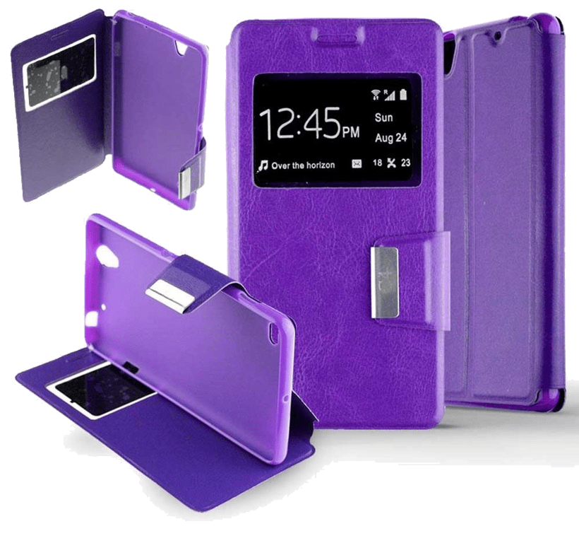 Etui Folio compatible Violet Sony Xperia C4