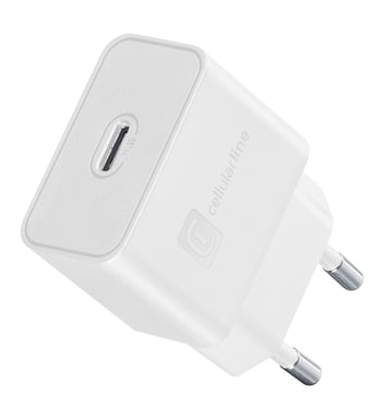 Cellularline Super Fast Charger 25W - Samsung Chargeur secteur USB-C Super Fast Charge PD de 25W