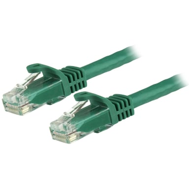 StarTech.com Cable de red Cat6 Gigabit UTP sin gancho de 5m - Cable Ethernet RJ45 anti-enganchamiento - M/M - Verde