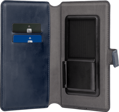 BigBen Connected Funda con cierre para Universel Smartphone 6.5'' / 6.8'' Cartera tipo folio con cierre de lengüeta Azul
