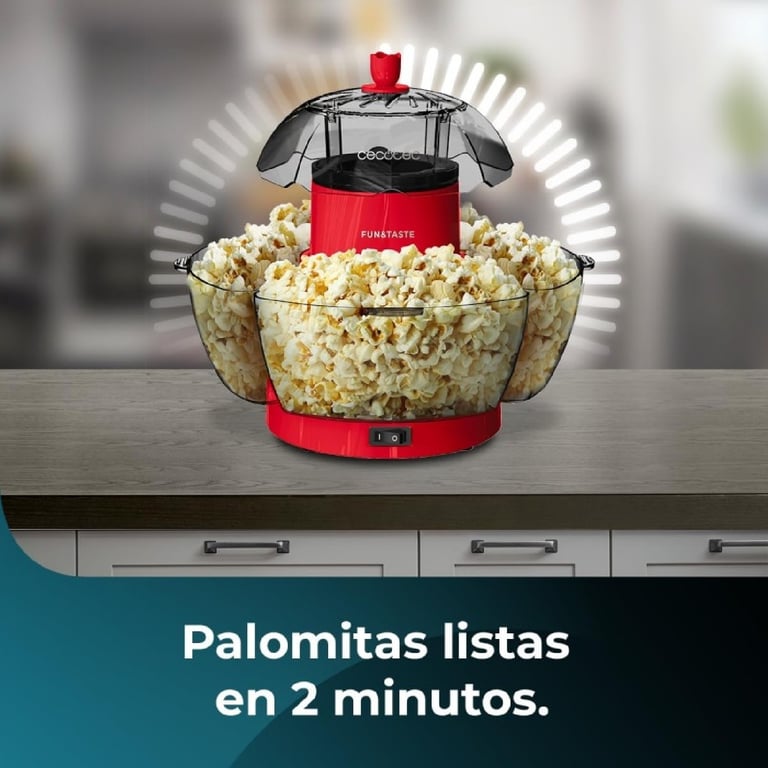 Machine à Popcorn Électrique Cecotec Fun&Taste P'Corn Lotus – 1200 W, 4 Récipients Amovibles - vue 4