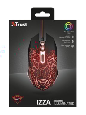 Trust GXT 105 souris Gaming Ambidextre USB Type-A 2400 DPI