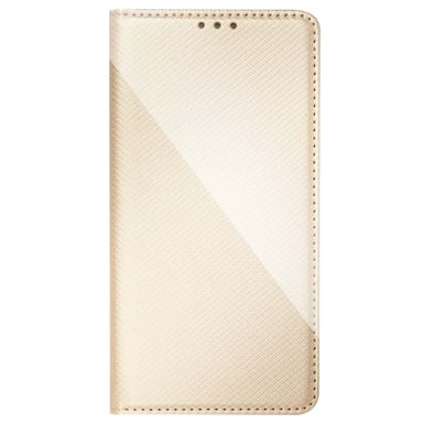 JAYM - Custodia Folio Oro per Apple iPhone 14 Pro Max - Chiusura magnetica - Funzione Cinema Stand - Custodia per carte di credito inclusa