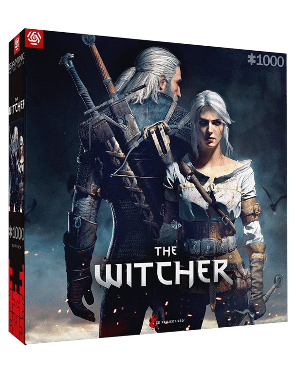 Puzzle 1000 pièces The Witcher Geralt & Ciri - vue 2