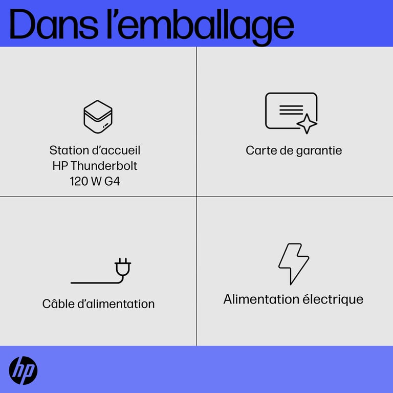 Station d'accueil HP Thunderbolt Dock G4 pour PC portable - vue 9
