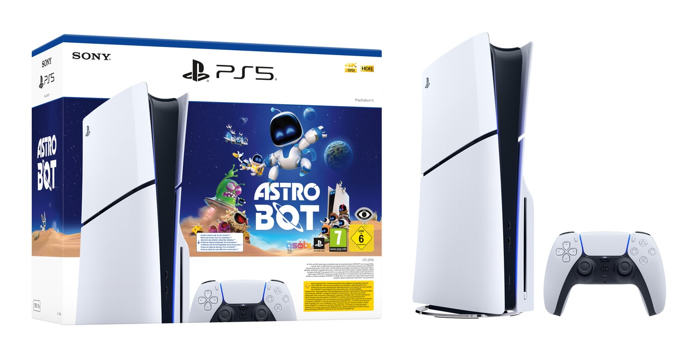 Pack Console Ps5 Slim Edition Standard + Astro Bot Sony - vue 3