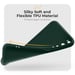 Moozy Minimalist Series Coque en silicone pour OnePlus Nord, Vert nuit – Finition mate fine et souple en TPU