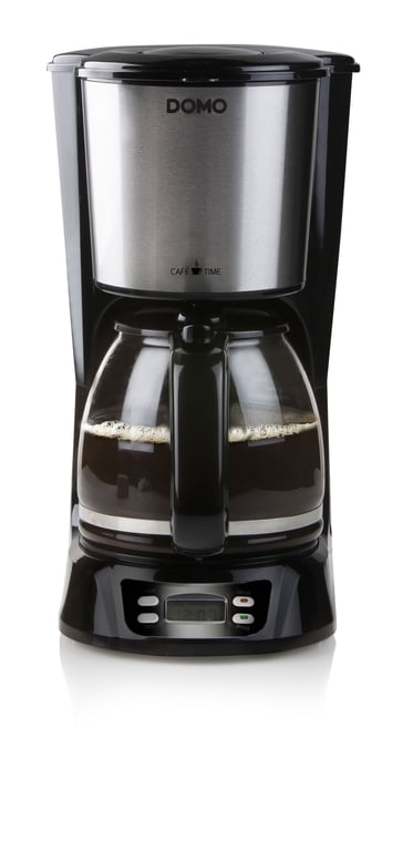 DOMO DO1065K Cafetière acier inoxydable Nombre de tasse=12 écran minuteur verseuse en verre - vue 3