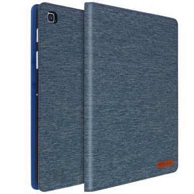 Funda para Samsung Galaxy Tab S5e con Compartimentos para Tarjetas y Función Soporte Fina Azul