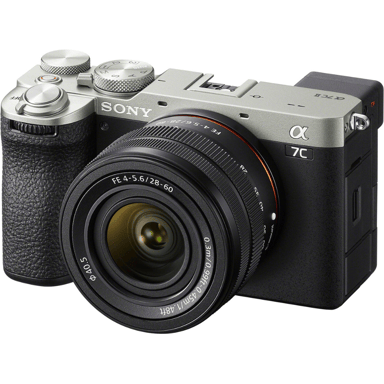 Appareil photo hybride Sony A7C II Silver + FE 28-60mm f/4-5.6 + Ebook  20 astuces pour des images qui claquent  - Neuf