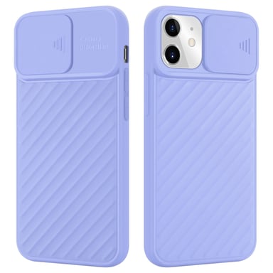 Coque pour Apple iPhone 11 en Mat Violet Housse de protection Étui en silicone TPU flexible et avec protection pour appareil photo