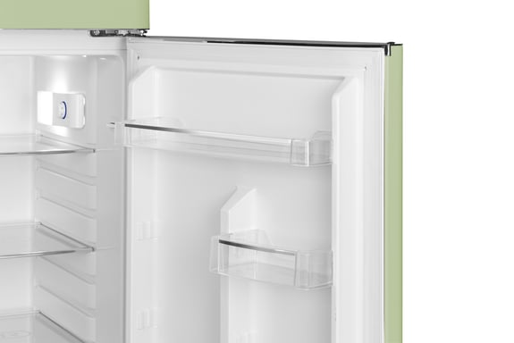 Schneider SCDD211V-VAE - Réfrigérateur double porte 211L Vintage Vert amande