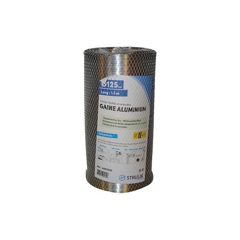 AUTOGYRE Gaine flexible Aluminium filet Ø125 1.5ml - vue 2