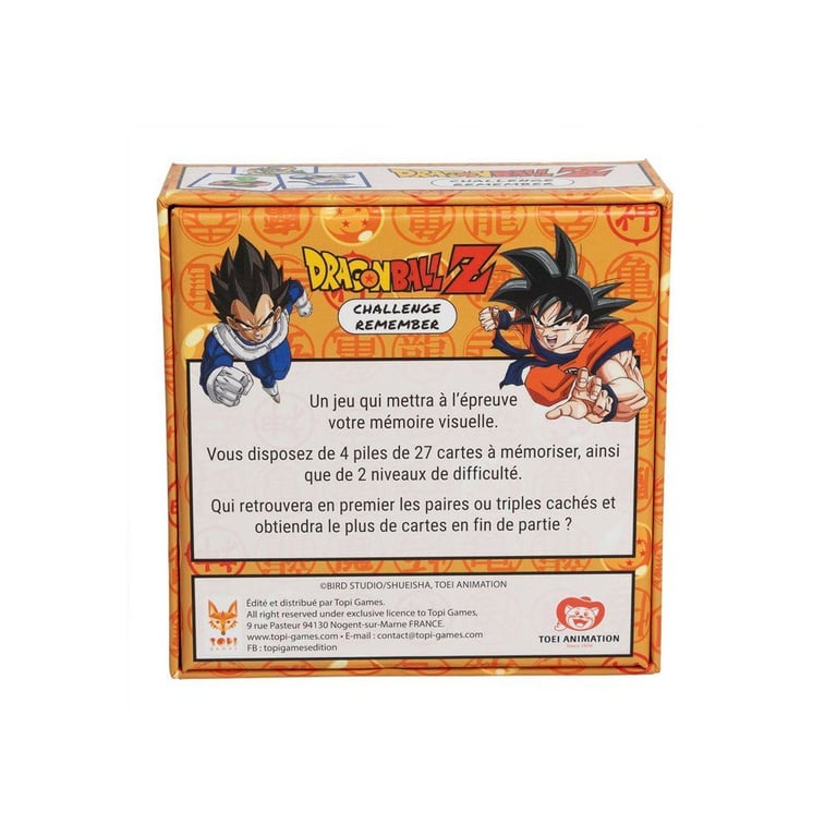 Dragon Ball Z Jeu de cartes Remember Challenge - vue 3