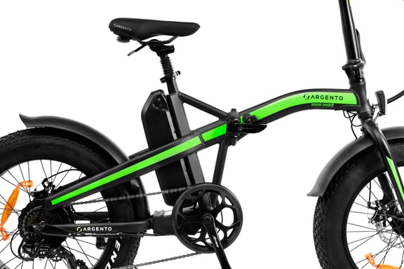 Argento e-Mobility Mini Mad Noir, Vert Aluminium Taille unique 50,8 cm (20'') 24 kg Lithium-Ion (Li-Ion)