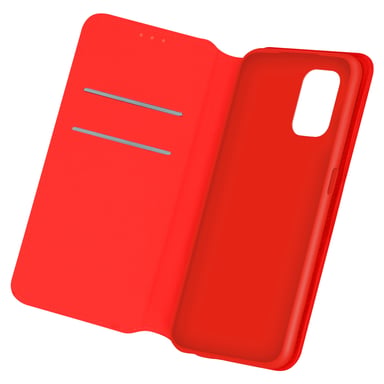 Housse pour Xiaomi Redmi Note 10 / Note 10s Porte-cartes Support Vidéo Rouge