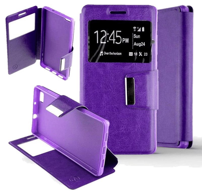 Etui Folio compatible Violet Huawei P10
