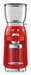 Smeg CGF11RDEU appareil à moudre le café 150 W Rouge, Transparent