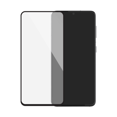 Pellicola protettiva in vetro temperato (100% di copertura della superficie) per Samsung Galaxy S22+ 5G, Nero