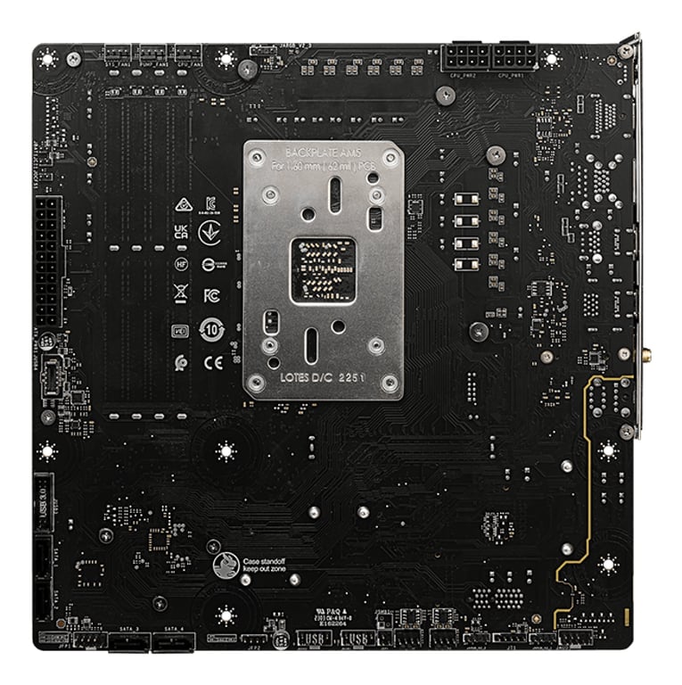 MSI B650M PROJECT ZERO carte mère AMD B650 Emplacement AM5 micro ATX - Neuf