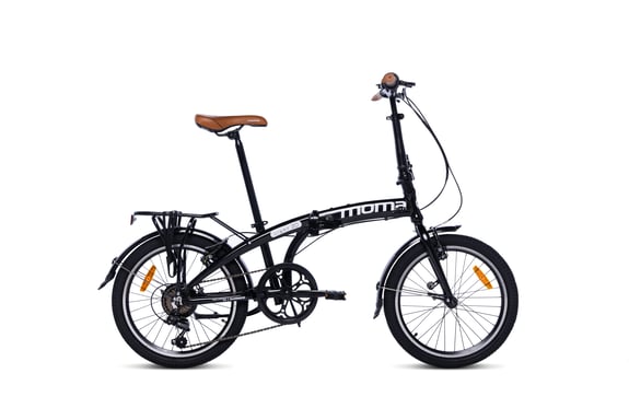 Bicicleta Plegable Urbana LIGHT 20'' Negra , aluminio, SHIMANO 7v.
