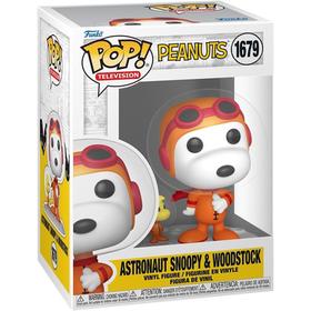 Figurine Funko Pop Animation Peanuts S7 Astronaut Snoopy & Woodstock - vue 3