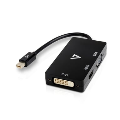 V7 Adaptador Mini-DisplayPort (m) a VGA, HDMI o DVI (h)