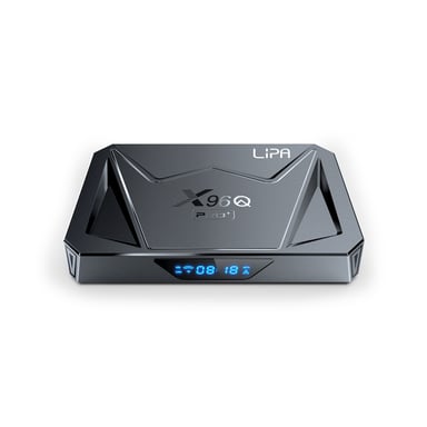 Lipa X96Q Android TV Box 4-64 Go Android 14 - Lecteur multimédia pour TV - Streamer multimédia - Boîtier TV Android