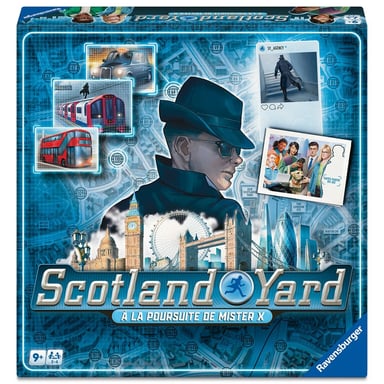 Jeu de société Scotland Yard Stratégie Ravensburger Mister X Déduction 2-4 joueurs 8+ Multicolore