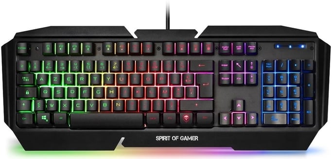 Spirit of Gamer Teclado Pro-K5 RGB para jugadores (negro)