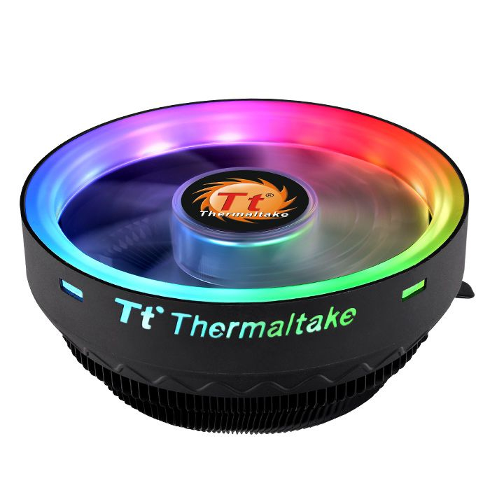 Thermaltake UX100 ARGB Refroidisseur de processeur pour : LGA775 LGA1156 AM2 AM2+ AM3 LGA1155 AM3+ FM1 FM2 LGA1150 LGA1151 AM4 LGA1200 aluminium 120 mm - vue 2