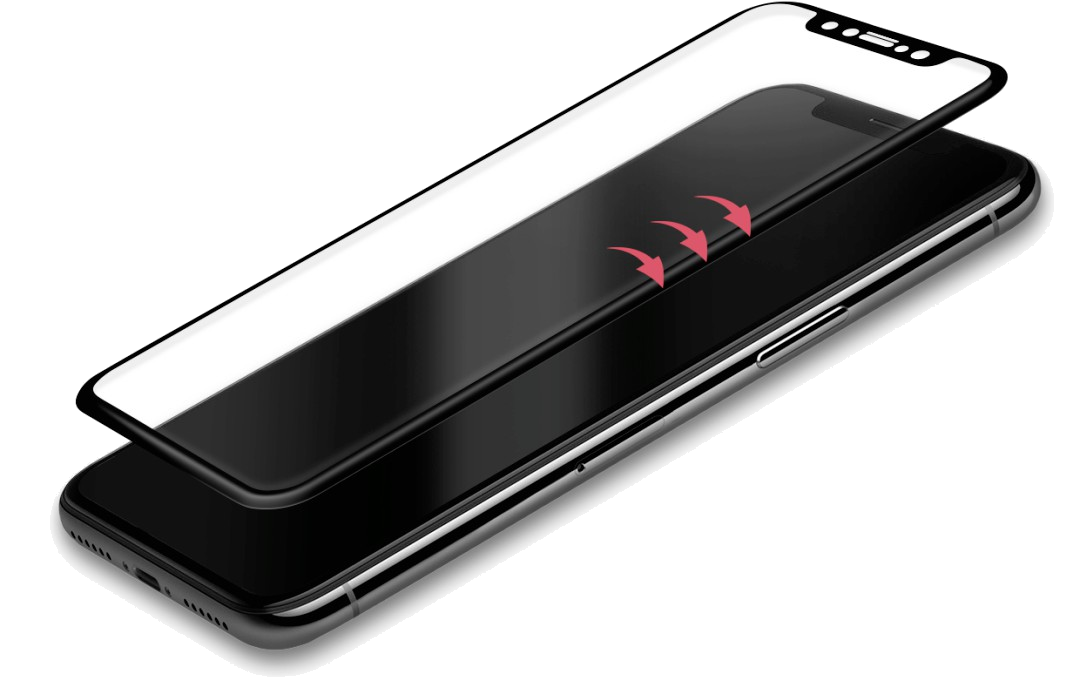 Verre de protection 3D Schott 9H pour iPhone 11 Pro Max, noir/transparent