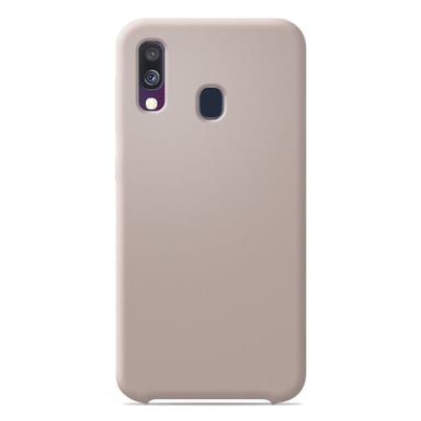 Coque silicone unie Soft Touch Sable rosé compatible Samsung Galaxy A40