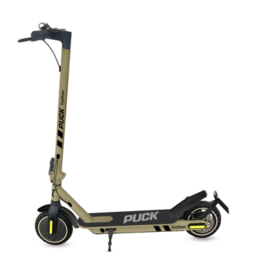 Patinete eléctrico Ecoxtrem PUCK 36V 350W, 25 km/h, autonomía 35 km, neumáticos 10'', plegable, homologado DGT, color Camel