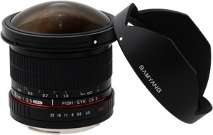 Samyang 8mm f3.5 Asph IF MC Fisheye CSII DH SLR Objectif large fish eye Neuf - vue 3