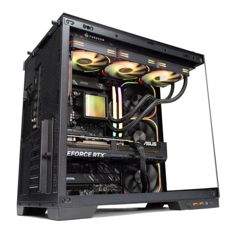 PC de bureau PcCom Ultimate Intel Core Ultra 9 2TB SSD RTX 5080 Windows 11 Pro - vue 3