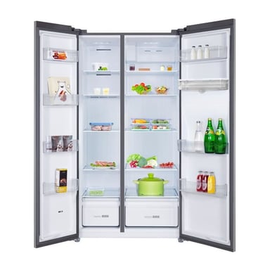 Réfrigérateur américain - CONTINENTAL EDISON - CERA505NFIXD - 503 L - Total No Frost (Sans givre) - Classe D - L92 x H177 cm
