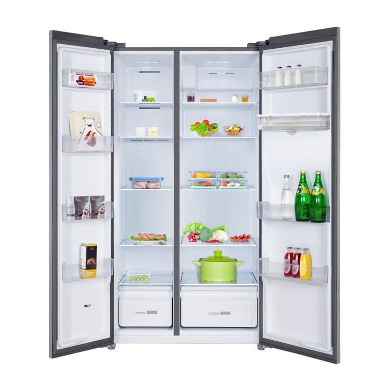 Réfrigérateur américain CONTINENTAL EDISON CERA505NFIXD 503 Total No Frost Sans givre Classe D L92 x H177 cm Inox - vue 5