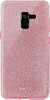 Coque slim pailletée étincelante pour Samsung Galaxy A8 (2018), Or Rose