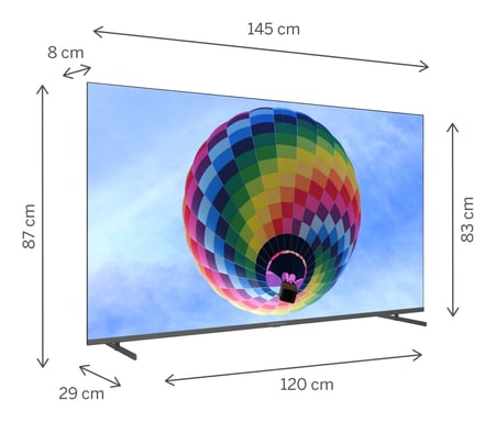 Thomson 65'' (165 cm) Qled 4k Uhd Google TV, 4x HDMI, 3x USB, Google Assistant, 60 Hz -65qg4s14-