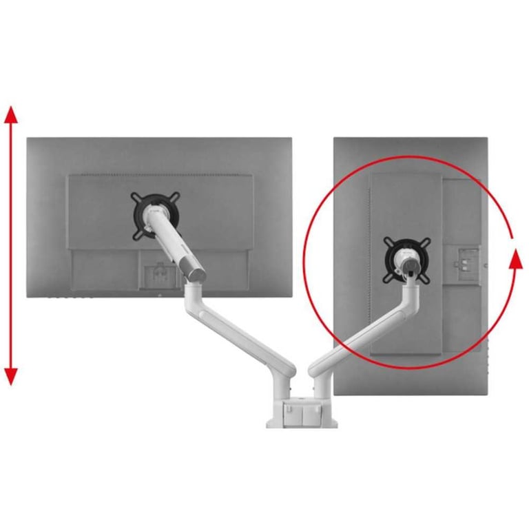 Support universel One for all DM7220 Design Line Double bras pour moniteur de bureau - vue 5