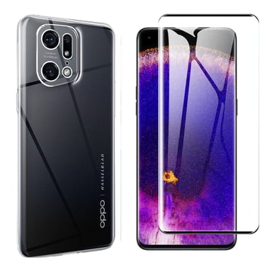 Oppo Find X5 Pro 5G coque tpu et vitre full noir